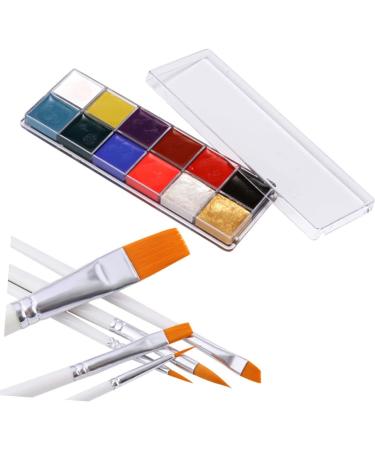  Beavorty Beavorty Face Painting Kit 12 Grids of Brushes for Non-Body Oil Painting for Halloween Celebrations - Buy Online on GoSupps.com