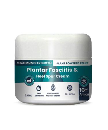 Plantar Fasciitis And Heal Spur Cream By PMT - Cream For Foot, Plantar Fasciitis And Heal Spurs. Includes 1 Gram Of Arnica Vitamin B6, Menthol, Aloe - To Soothe The Ligament - 2.82 OZ - Buy Online on GoSupps.com