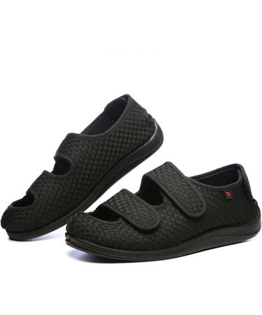 Buy Neuropathy Shoes for Women - Adjustable Extra Wide Diabetic Footwear Comfortable Breathable Design Indoor/Outdoor - Size 8.5 Dark Blue - Buy Online on GoSupps.com