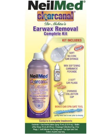 NeilMed Clearcanal Ear Wax Removal Complete Kit - 2.5oz (75mL) - Buy Online on GoSupps.com