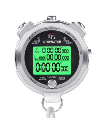 Laopao stopwatch 1/1000 seconds Precision 100 pieces of memory data LCD electronic digital chronograph timer with luminaire function & silence function for football sports referee trainer ys2018-100 - Buy Online on GoSupps.com