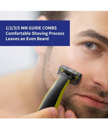 YINKE Guide Comb Guards + Storage Cases for Philips OneBlade Pro - 1, 2, 3, 5mm Stubble Combs with Skin and Body Comb - Compatible with Qp2520, Qp2530, Qp2620, Qp2630, Qp6510, Qp6520 Trimmers - Buy Online on GoSupps.com