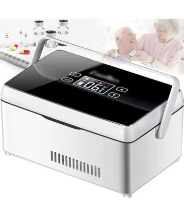 Portable Insulin Cool Box Insulin Cool Box Cooler Bag Insulin Fridge for Medication Diabetic Bag car Fridge Electric 0-18 Adjustable for Travel car Family 2 Battery