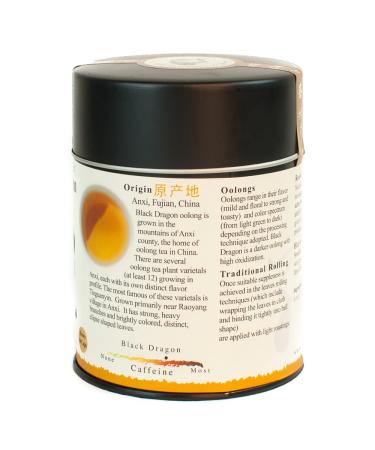 Tao of Tea Black Dragon Oolong Loose Leaf Tea 3.5oz Tin - Premium Quality Oolong Tea - Buy Online on GoSupps.com