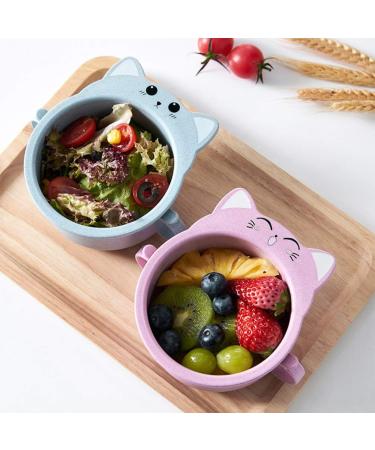 Angoily Italian Pasta Bowls Wheat Straw Bowl Cereal Bowl Rice Noodle Soup Snack Bowl Cat Design Bowls Blue Pasta Bowl - Buy Online on GoSupps.com