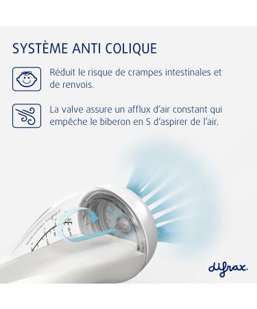 Difrax S Large Shape Advantage Baby Bottle Set - 250 ml - Anti Colic 0-6 Months Baby Bottles Birth and Up - Cream and Beige - Buy Online on GoSupps.com
