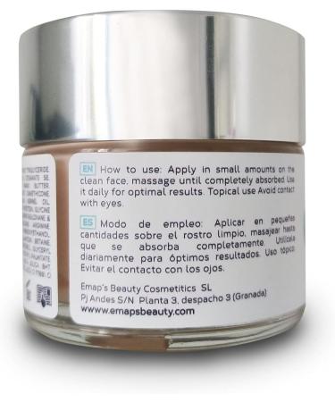  EMAP'S BEAUTY & COSMETICS EMAP's Beauty Intense Regenerating Face Cream 50ml - Reduces wrinkles thanks to argan oil marine collagen and hyaluronic acid - Buy Online on GoSupps.com