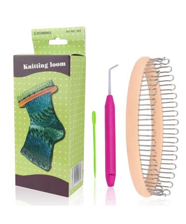 Coopay Sock Loom Kit  Round Knitting Board Looms with Loom Pock Tool and Needle  Durable & Safe  Creativity for Kids Small Knitting Loom Kit - Perfect for Sock  Hat  Leg & Arm Warmers  Scarf & More crochet-1