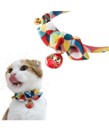Necoichi Daruma Charm Bow Tie Cat Collar Red - Buy Online on GoSupps.com