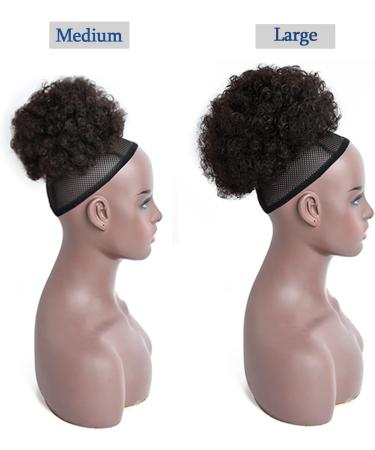 YAMEL Afro Puff Drawstring Ponytail Large Bun Extensions Dark Brown Synthetic Updo Hair Pieces for Black Women Dark Brown Large (Pack of 1) - Buy Online on GoSupps.com