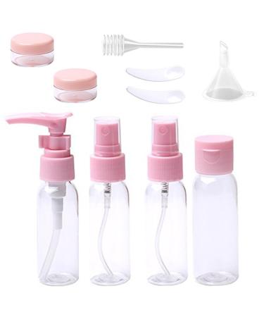 Travel Bottle Set Leak Proof Portable Toiletries Container Set for Airplane Travel Essentials Vacation Essentials for Lotion Water Cream etc Set of 11
