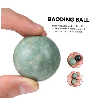 Fomiyes 8-Sentence Ball Exercise - Solid Black Baoding Health Massage Device | Hand Massage Gemstones & Fitness Balls for Relaxation - Buy Online on GoSupps.com
