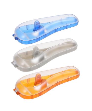 Angoily 3 pieces box razor storage box box razor m Nner manuell safety razor holder portable travel box.Razor carrier bag razor case.STK travel soap for men 16.5x6x3.5cm sorted color