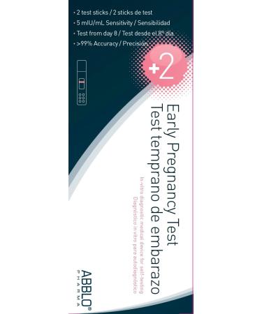 ABBLO Early Pregnancy Test - Detect 7 Days Before Period | 5 mIU/mL Sensitivity | International Shipping - Buy Online on GoSupps.com