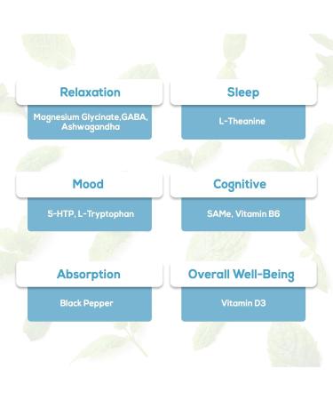 HARMONIFY GABA L-Theanine Supplements with Magnesium Glycinate, Ashwagandha, Same, 5-HTP and L-Tryptophan, 12 in 1 Supplements, 120 Capsules, 2000 mg - Buy Online on GoSupps.com