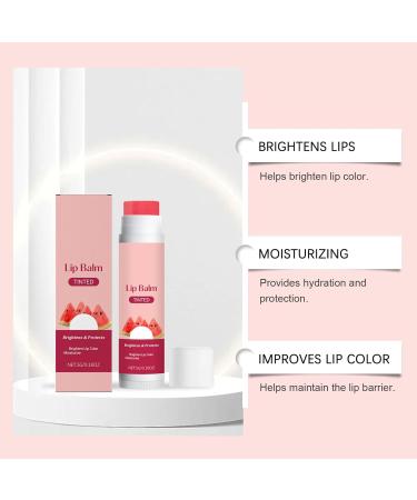  ZLHHRZJX Watermelon Tinted Lip Balm Lip Balm with Sweet Watermelon Taste Juicy Fruity Moisturizing Balm for Dry Lips Deep Moisturizing Care (5 Pcs) - Buy Online on GoSupps.com