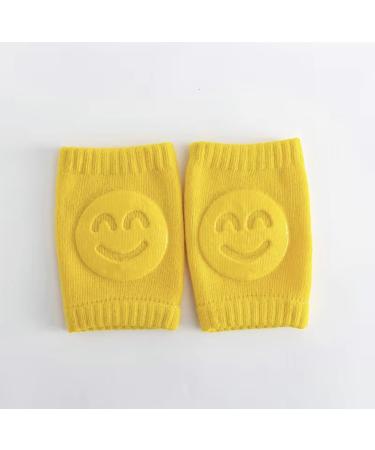 Baby Crawling Knee Pads - Non Slip Infant Safety Kneepad Leg Protector 1 Pair (Yellow) - 0-12 months - Buy Online on GoSupps.com
