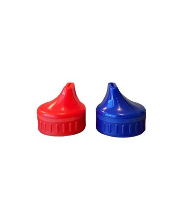 Multi Pack Parent Units Travel Lights Soda Spouts Turn Bottle into Sippy Cup (Red & Blue)
