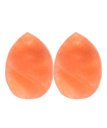 DECOMELODY 2 Pieces Callus Scrub Stone Body Scrub Deodorant Massage Stone Natural Salt Soap Pink Salt Stone Polished Salt Stone Skin Exfoliating Soap Heart-Shaped Unscented Soap