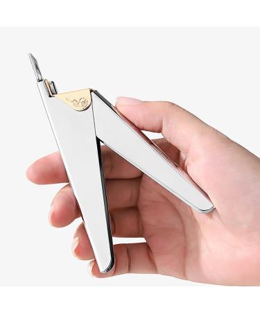 Stainless Steel False Nail Tip Clipper Cutter Trimmer for Manicure/Pedicure & Acrylic Nail Art - Buy Online on GoSupps.com