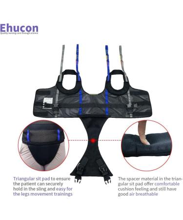Ehucon Patient Walking Sling for Standing Exercise Hoyer Lift Walking Sling Standing Aids for Patient Ambulation Training -Safety Loading Weight 550 Lbs (Large) - Buy Online on GoSupps.com