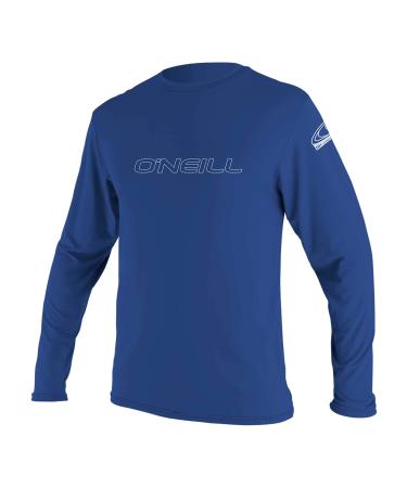 O'Neill Wetsuits Men's O'Neill Basic Skins UPF 50+ Long Sleeve Sun Shirt Medium Pacific