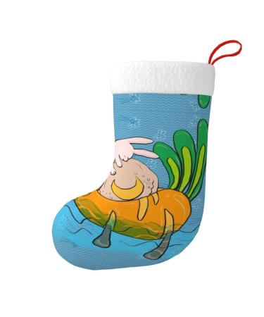 YYHHAOFA Sunflower Seeds and Rabbits Picture Christmas Decorative Stockings : Soft Light and Tactile Suitable for Christmas Holiday Party