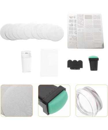 minkissy 1 Set Nail Plate Nail Print Tool Nail Art Stamping Nail Jelly Stamper Nail Image Plate Nail Art Images Silicone Nail Tools Nail Printing Template Image Board Steel Plate Manicure - Buy Online on GoSupps.com