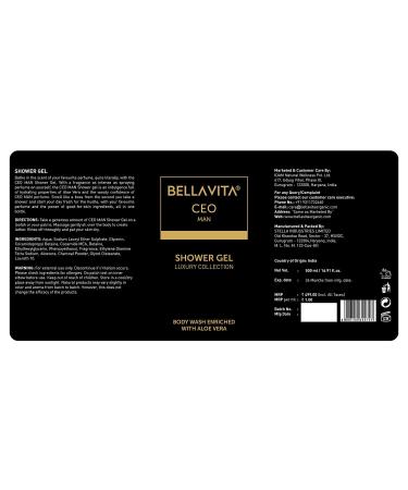 Luxury CEO MAN Body Wash - Refreshing Shower Gel for Deep Cleansing Hydrating & Moisturizing Skin with Aloe Vera & Charcoal | International Shipping - Buy Online on GoSupps.com