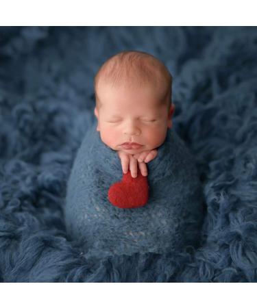 Zhangyo Newborn Photography Props | Handmade Heart-Shaped Felt for Baby Boy Photo Shoots - Buy Online on GoSupps.com