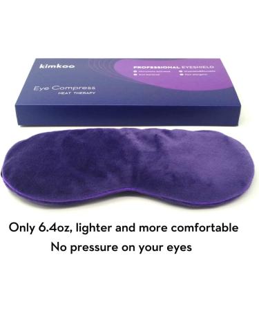 Kimkoo Moist Heat Eye Compress - Microwave Hot Eye Mask for Dry Eyes - Natural Therapy (Purple) - Buy Online on GoSupps.com