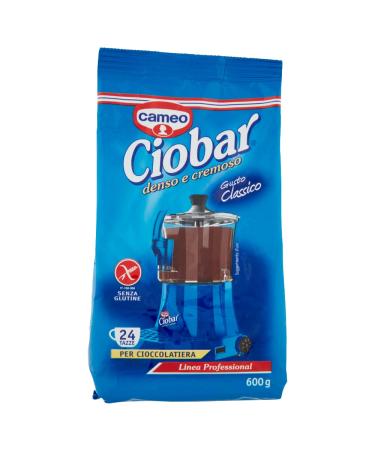 Cameo Ciobar Professional Classico Hot Chocolate Preparation Chocolate Drink 24 Cups Gluten Free 600 g