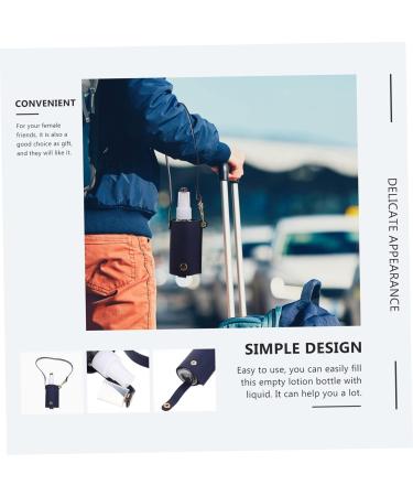 Gleavi 3-Piece Leather Case Patch Pocket Travel Containers - Handwash & Lotion Bottle Holders for Toiletries - Make Up Organizers (12.5x3.8cm) - Buy Online on GoSupps.com