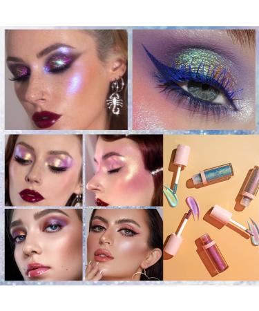 Derivtae Chameleon Liquid Eyeshadow Chameleon Liquid Eyeshadow Set Multichrome Liquid Eyeshadow Liquid Eyeshadow Glitter Eyeshadow Sparkling Shimmer Eye Shadow - Buy Online on GoSupps.com