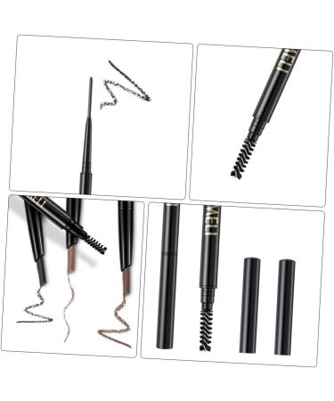 FRCOLOR 3pcs 2 1 Eyebrow Makeup Tools Black Pencils Thin Eyebrow Pencils Waterproof Eyebrow Pencils Eyeliner - Buy Online on GoSupps.com