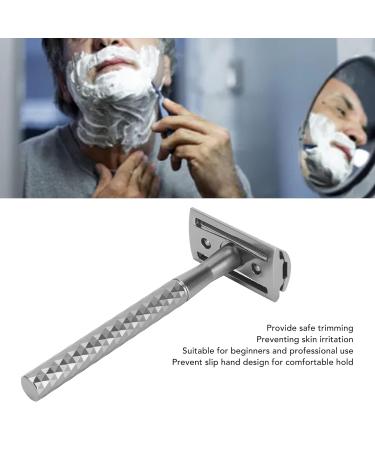 Double Edge Razor for Men - Durable Short Grip Safety Clipper Handle | Reusable Manual Grooming Tool - Buy Online on GoSupps.com