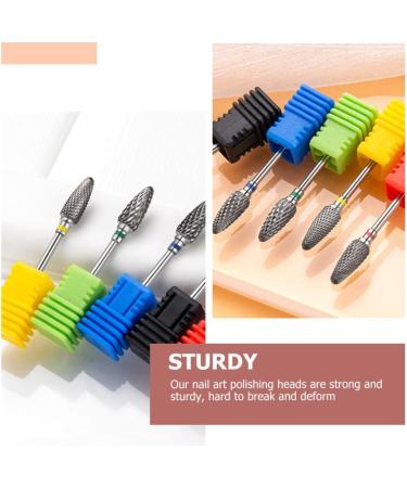 POPETPOP 4pcs Nail Polisher Cuticle Drill Bits for Nails Nail Sanding Drill Bits Nail Supplies Nail Art Sanding Bits Nail Drills Metal Nail Bits Manicure Tools Major Tungsten Steel Alloy 7x1.3cmx4pcs As Shown 3x4pcs - Buy Online on GoSupps.com