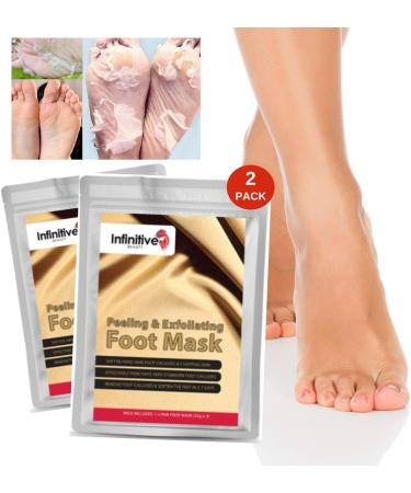 2 Pairs Foot Peeling Foot Mask - Exfoliating Socks and Moisturising Set for Peeling Off Calluses & Dead Skin - Buy Online on GoSupps.com
