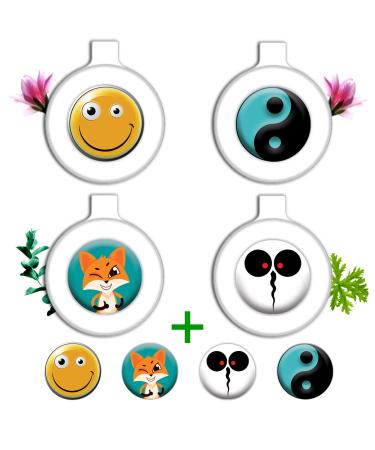 Olleno anti mosquito clip mosquito protection purely vegetable mosquito insect protection (4 clips + 4 refill capsules) recycled & bpa-free outdoor hiking camping sport 20 days effect for children & adults - Buy Online on GoSupps.com
