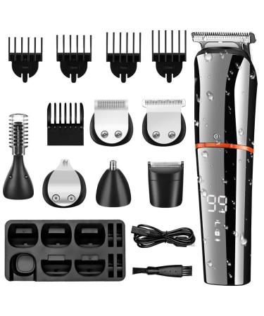 Pro Hair Clipper Professional 6 in 1 Hair Clippers for Men Beard Trimmer Razor Shaver Nose Trimmer Hair Trimmer Grooming Kit Washable
