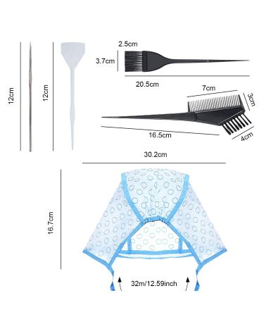 Nitaiun 12-Piece Hair Dye & Highlight Cap Set | Professional Coloring Accessories for Salon & Home Use - Buy Online on GoSupps.com