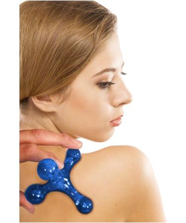 Jacknobber 2 Massage Aid | Self-Massage Roller & Back Massager - Blue | Best International Shipping - Buy Online on GoSupps.com