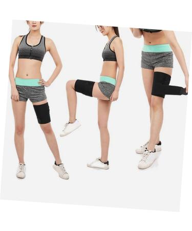 LALAFINA Knee Brace - Neoprene Support Belt for Men & Women - Outdoor Knee Pads - Adjustable Thigh Brace - 81X20X0.5CM Black - Buy Online on GoSupps.com