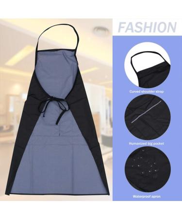 FRCOLOR Hairdressing Apron Set - 2pcs Black Salon Aprons for Hair Stylists, Painting, and Farmhouse Kitchen - Polyester Haircut Smocks for Hair Cutting and Coloring - Buy Online on GoSupps.com