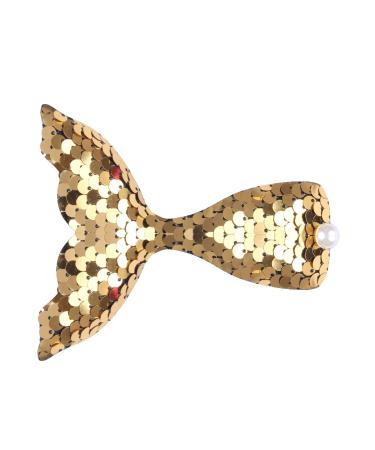 Cartoon accessories for women children hair clips for girls sweet mermaid sequin seeds big non -slip styling hair clips unit size yellow