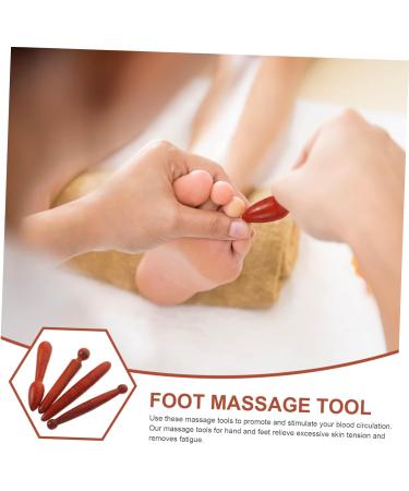 Beavorty 4-Piece Acupuncture Stick Set - Deep Tissue Gua Sha Foot Massager & Acupressure Tools | Wooden Massage Devices for Ultimate Relaxation - Buy Online on GoSupps.com