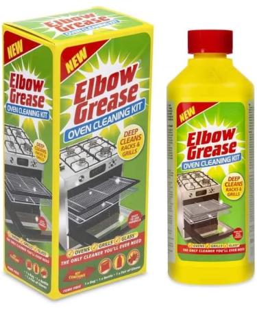 Elbow Grease Oven Cleaning Kit 500ml (Set Contains: 1 x Bottle 1 x Bag 1 X Pair of Gloves) 4Pk + Our Gift for You: Organza Bag Size: 9x7x0.1cm - Buy Online on GoSupps.com