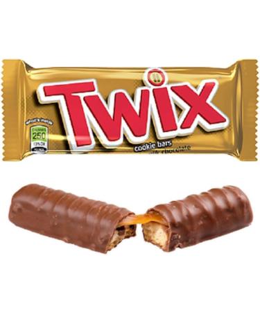 Twix Milk Chocolate Caramel Bars 50g Pack of 24