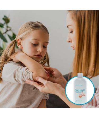 Anasept Antimicrobial Skin and Wound Cleanser 15 oz. Bottle - Professional-Grade Sterile Wound Cleaner for Hospitals - Buy Online on GoSupps.com