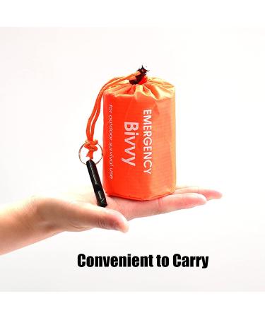 GOGOOD Emergency Sleeping Bags 2 Pack - Lightweight Portable Survival Gear for Camping & Hiking - Keep Warm After Earthquakes & Disasters - Includes Whistles - Buy Online on GoSupps.com